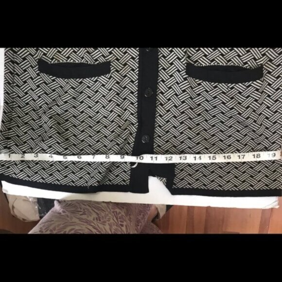 Dana Bachman Vintage Silk Knit Cardigan Sweater Jacket Pockets Buttons Preppy M - Picture 16 of 16